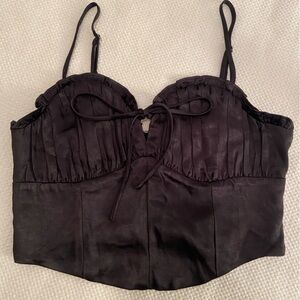 Alter’d state black bustier cropped tank